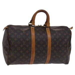 LOUIS VUITTON Monogram Keepall 45 Boston Bag